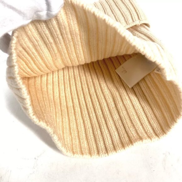 LOUIS VUITTON beanie hat knit hat knit cap logo Knit hat wool IvoryBased main image 6